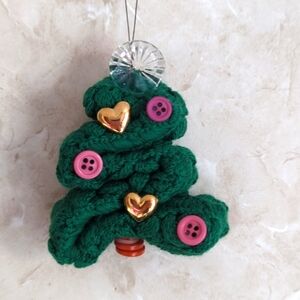 Hand Crafted Christmas tree ornament for the holiday season handmade decoration